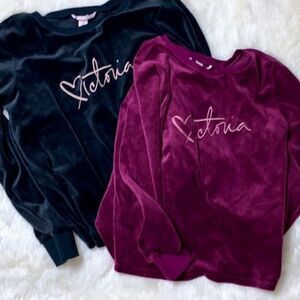 🌸Victoria Secret Velour Sweaters